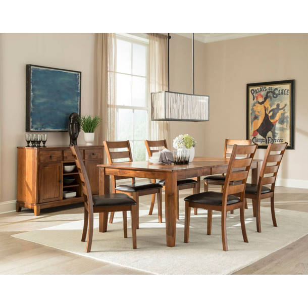 Millwood Pines Whisenhunt Extendable Solid Wood Dining Table Wayfair